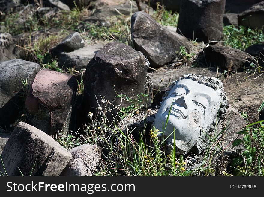 The head of buddha image, Ayutthaya,Thailand