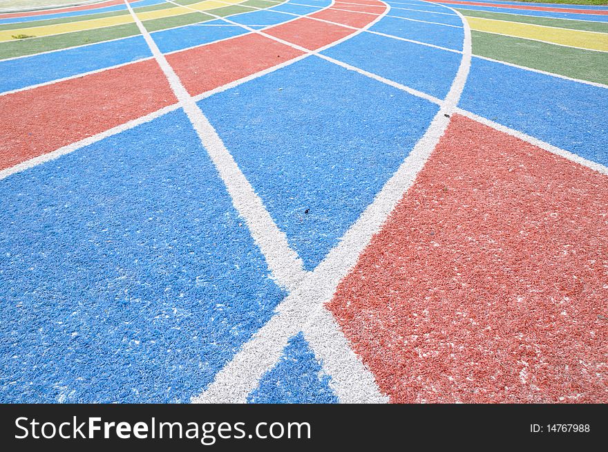 It is a color racing field. It is a color racing field