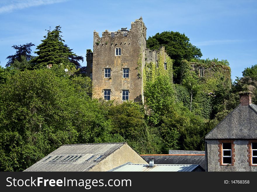 Ardfinnan Castle located on the hill overlooking River Suir,Co.Tipperary,Ireland