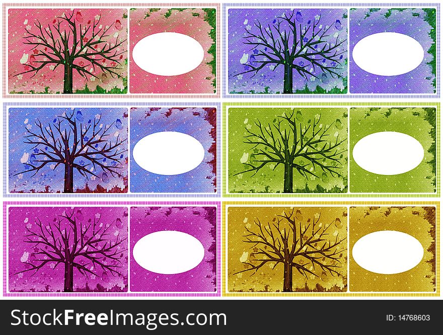 Graphic Set With Tree
