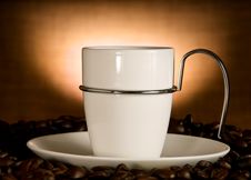 Coffee Cup And Beans Stock Images Coffee Cup And Beans Stock Images