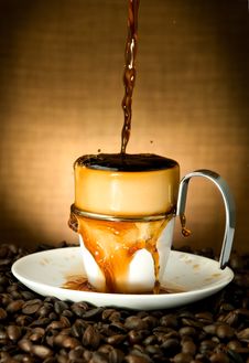 Pouring Coffee Royalty Free Stock Photo Pouring Coffee Royalty Free Stock Photo