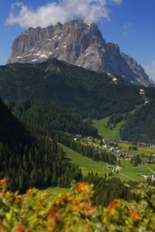 Mountain Valley, Dolomites Royalty Free Stock Photography