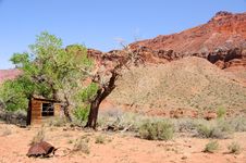 Historic Ranch Cabin Along Paria River Royalty Free Stock Images Historic Ranch Cabin Along Paria River Royalty Free Stock Images