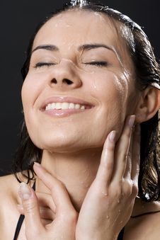 Wet And Happy Stock Image Wet And Happy Stock Image
