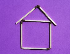House Of Matches Stock Photography