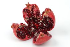 Ripe And Red Pomegranate Royalty Free Stock Image
