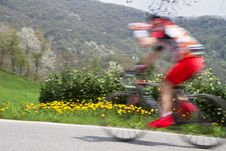 Cyclist Drinking Royalty Free Stock Photo Cyclist Drinking Royalty Free Stock Photo