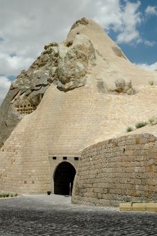 Ancient Cavetown Near Goreme, Cappadocia, Turkey Royalty Free Stock Images Ancient Cavetown Near Goreme, Cappadocia, Turkey Royalty Free Stock Images