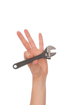 Adjustable Spanner Royalty Free Stock Image Adjustable Spanner Royalty Free Stock Image