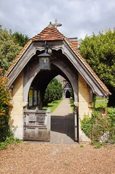 An English Village Church Lychgate Royalty Free Stock Photography
