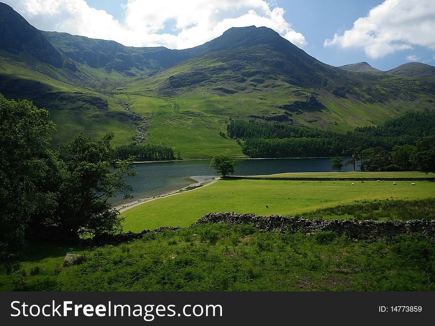 Looking north on Buttermere - Lake District