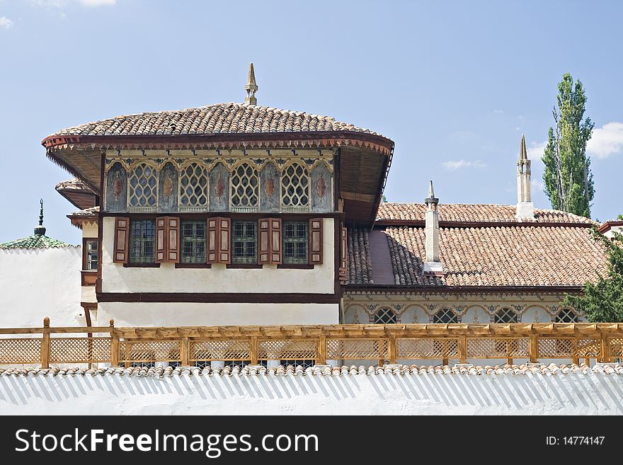 Roof of Khan palace in Bakhchisarai, Ukraine