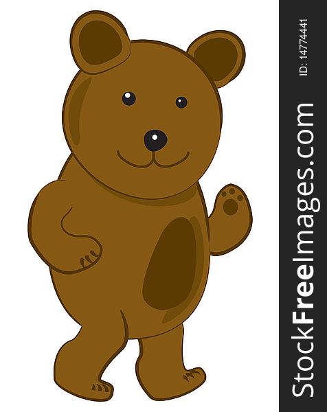 Vector Illustration Of A Bear