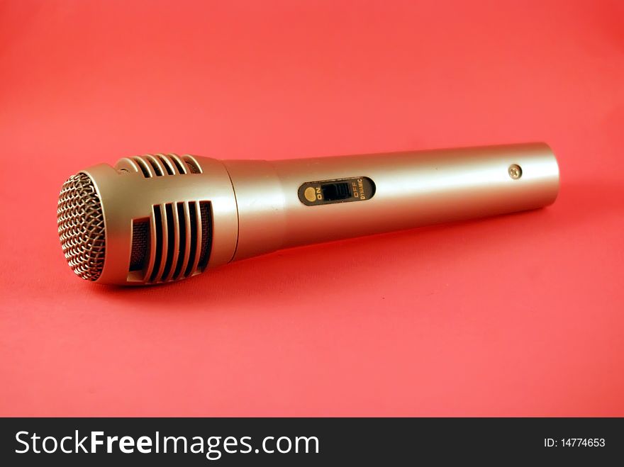 Microphone for public speaking and singing. Microphone for public speaking and singing