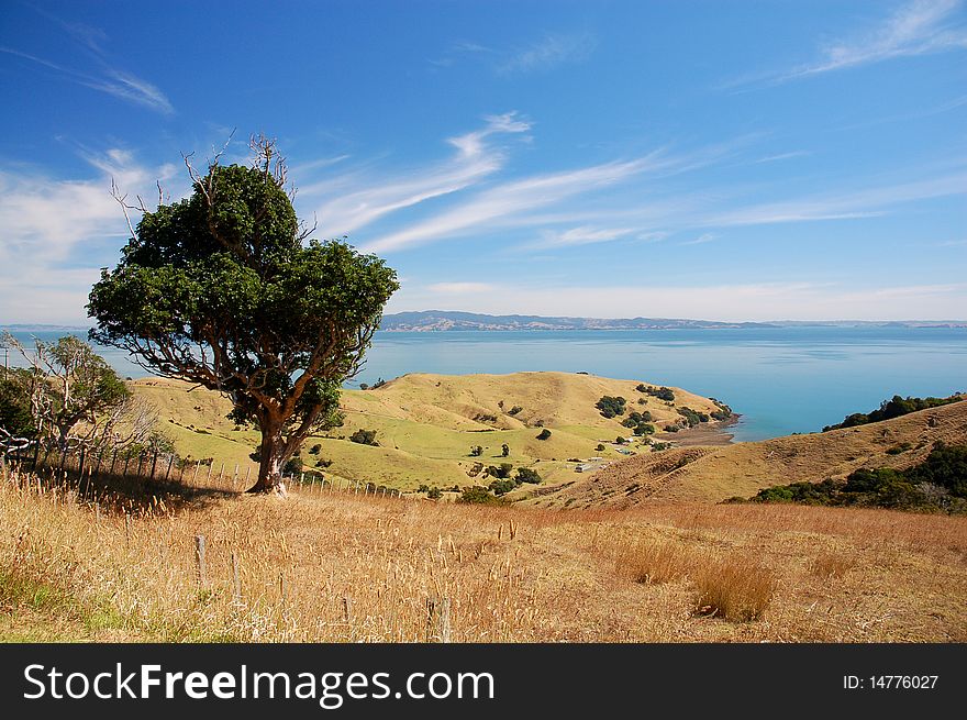 View of Pacific from the Coromandel Peninsula, New Zealand