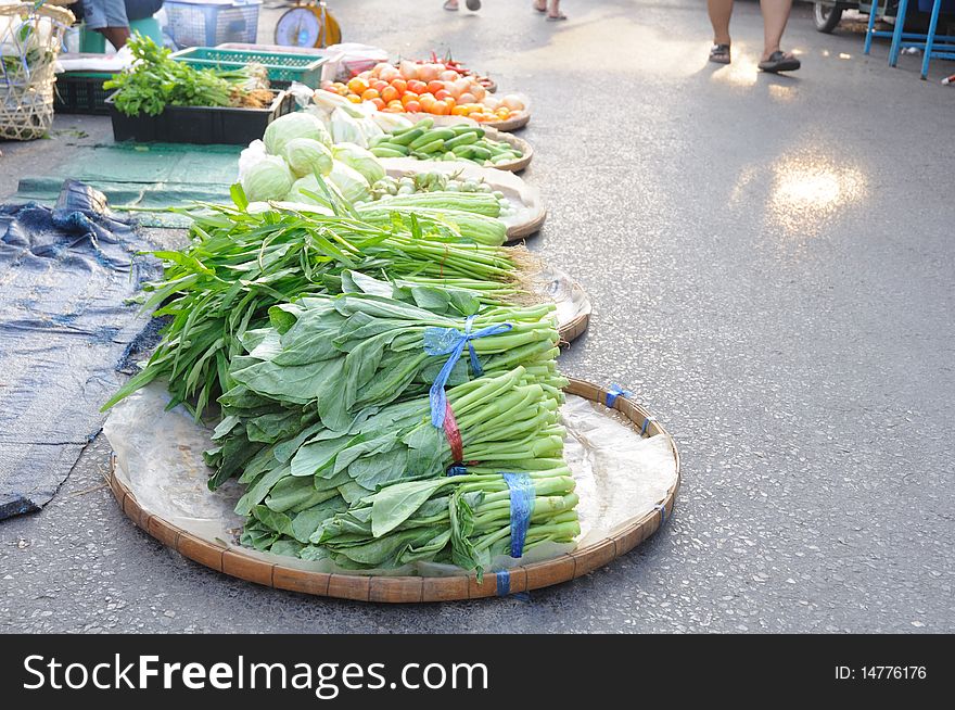 Vegetables in local market, Thailand