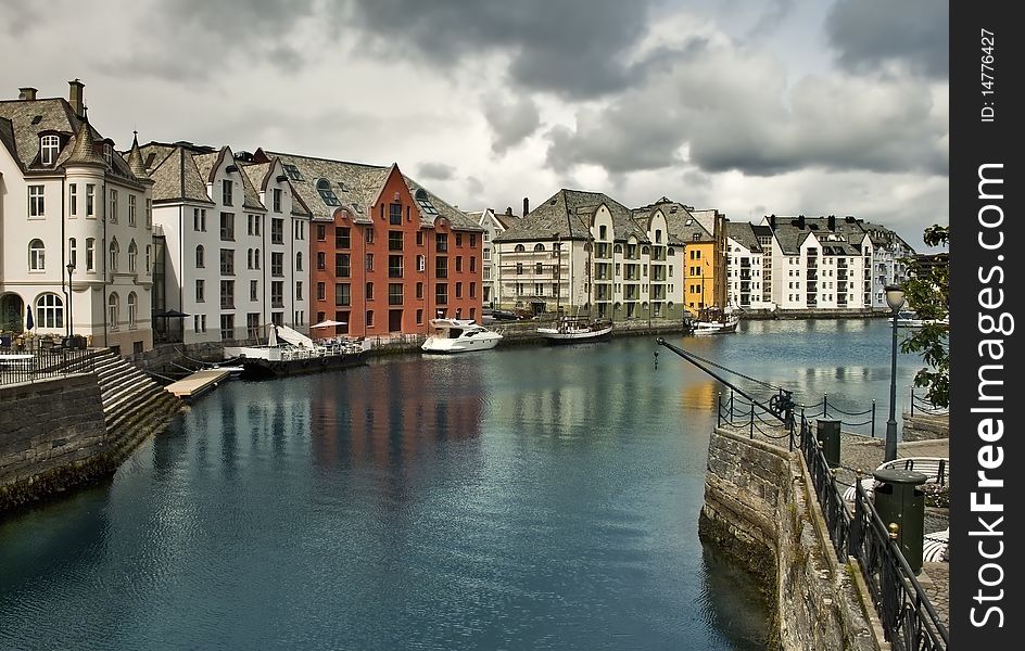 Alesund - one of the nicest cities of the northern Norway. Alesund - one of the nicest cities of the northern Norway