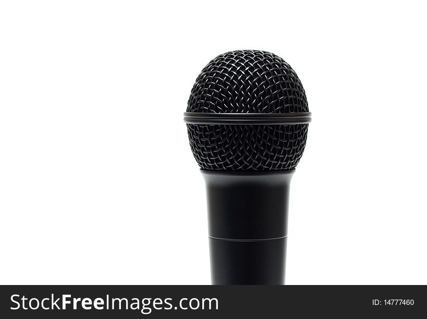 Microphone On White Background