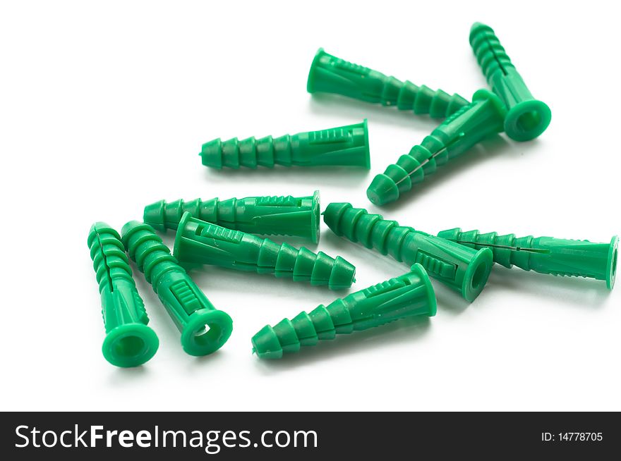 A Group of plastic anchors