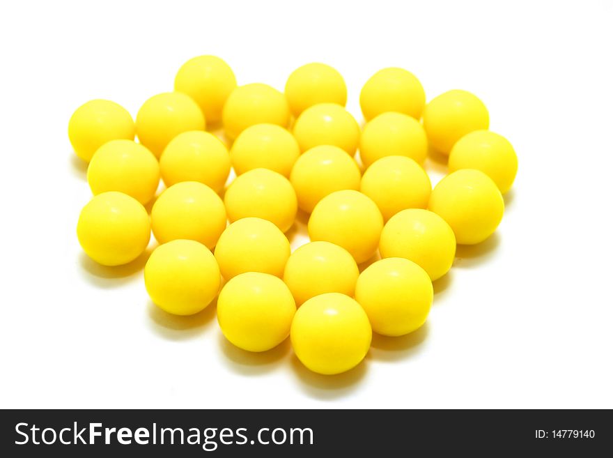 Photo of the vitamin pills on white background