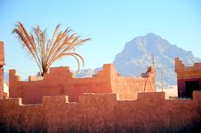 Fortress Wall Against The Blue Sky Royalty Free Stock Photography Fortress Wall Against The Blue Sky Royalty Free Stock Photography