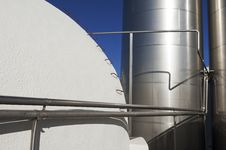 Tanks In A Winery Royalty Free Stock Photography Tanks In A Winery Royalty Free Stock Photography