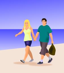 Couple By The Sea. Stock Image Couple By The Sea. Stock Image