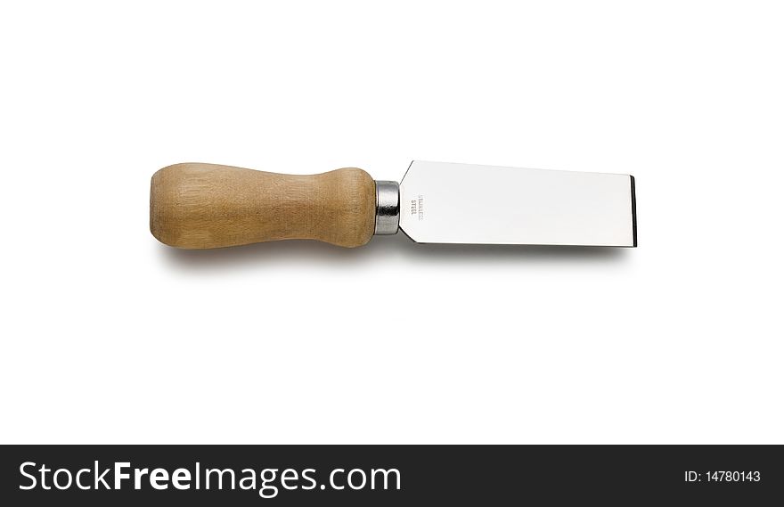 Cheese knife on white background. Cheese knife on white background