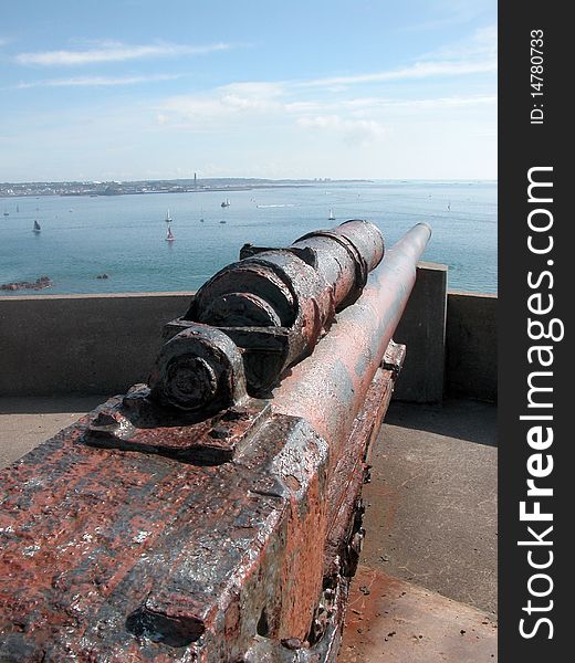 German guns on Jersey