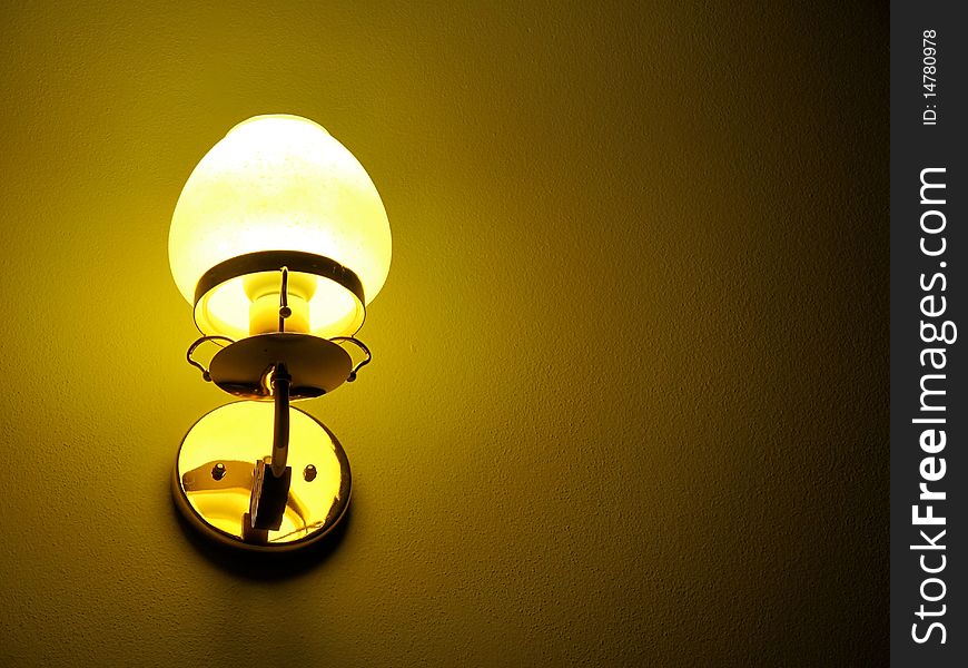 Wall lamp in my room.