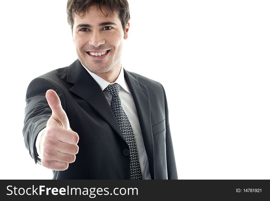 Businessman With Thumb Up