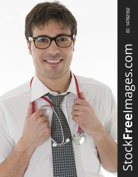 Portrait of a smiling male doctor