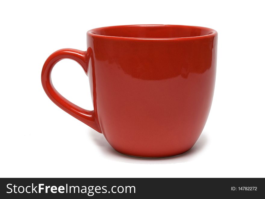 A cup of green on a white background, isolated.