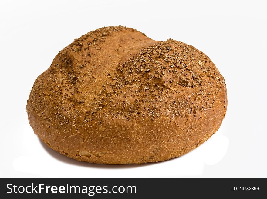 Isolated bread on white background