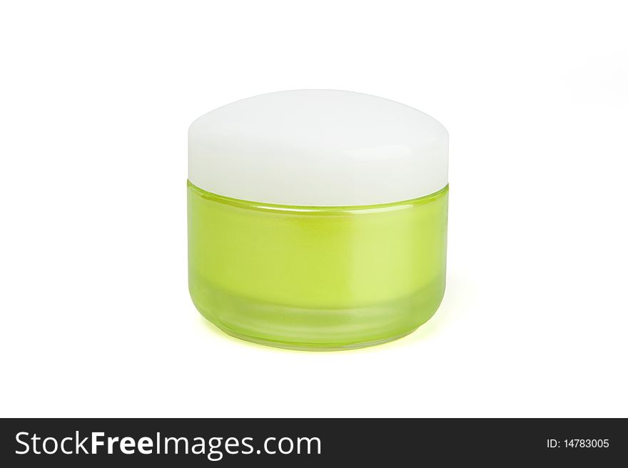 Cosmetic cream isolated on white with clipping path. Cosmetic cream isolated on white with clipping path