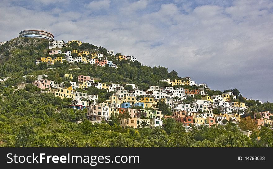 Italian village on the hill