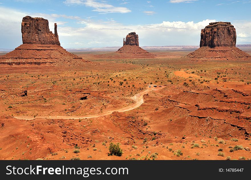 Famous Buttes of Monument Valley