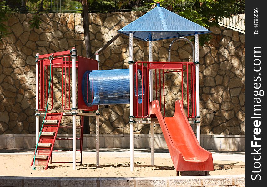 Small children playground on the park