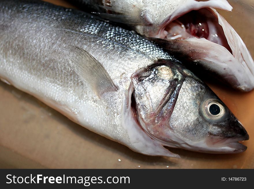 Fresh fish cleaned ready for cook