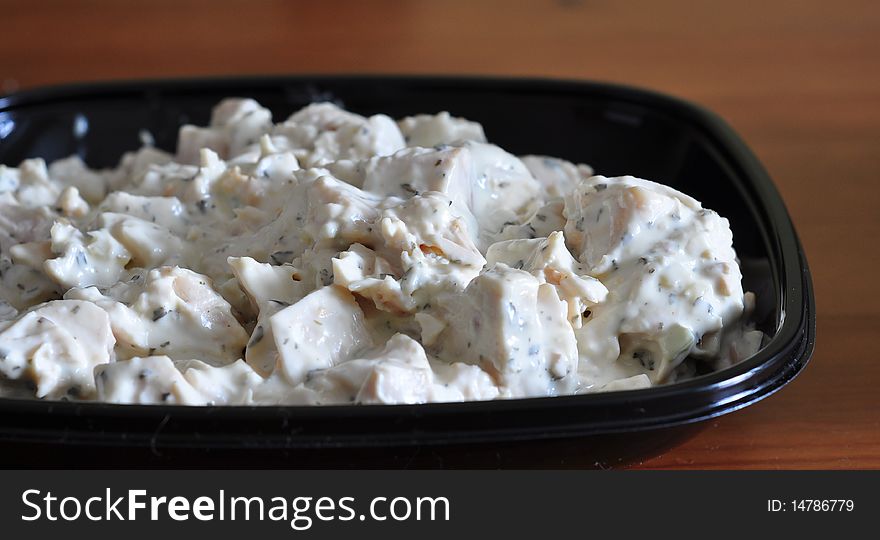 Plate of Creamy Chicken Salad. Plate of Creamy Chicken Salad