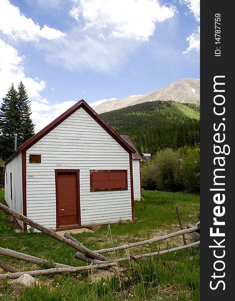 A white-washed building sits just outside St. Elmo, a ghost town in the Colorado Rocky Mountains. St. Elmo is one of Colorado's best-preserved ghost towns. A white-washed building sits just outside St. Elmo, a ghost town in the Colorado Rocky Mountains. St. Elmo is one of Colorado's best-preserved ghost towns.