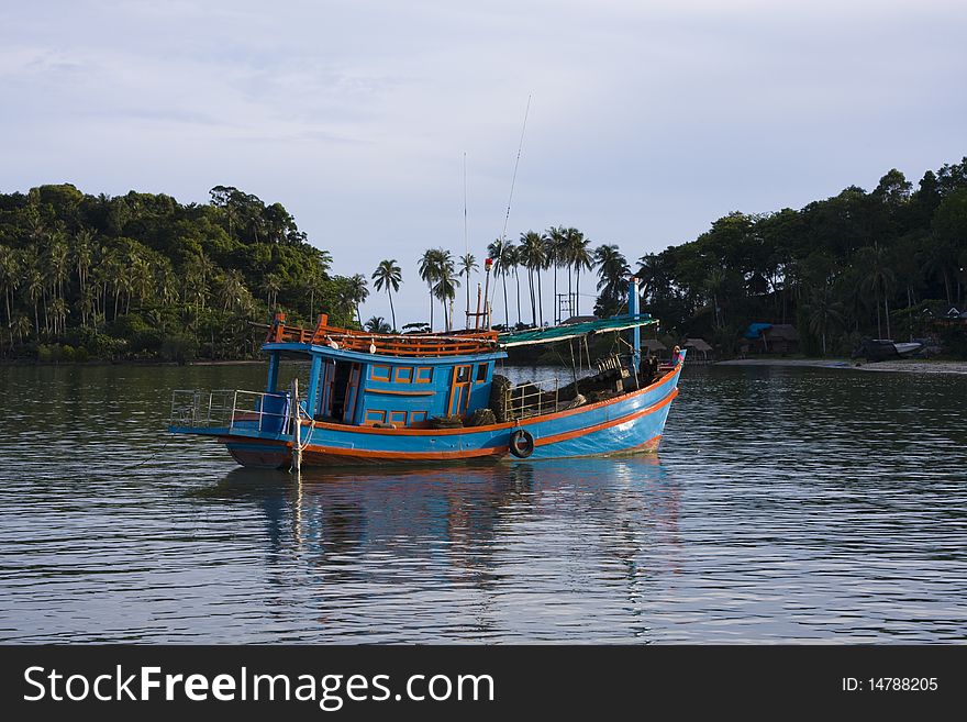 Boat in thailand near island Koh Chang. Boat in thailand near island Koh Chang