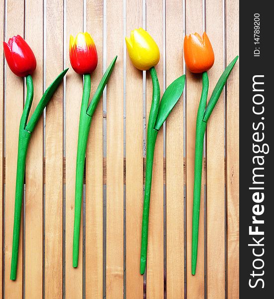 Colorful Fake Tulips