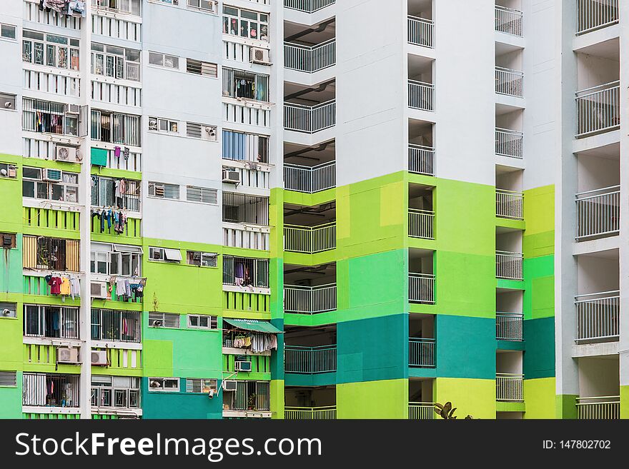 Public Housing Estate In Hong Kong