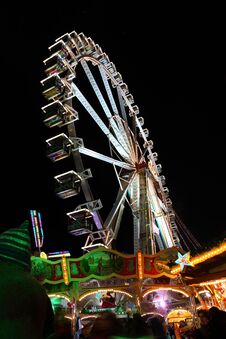 Big Wheel On A Festival Stock Photography