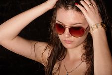 Girl In Sunglasses Stock Image Girl In Sunglasses Stock Image