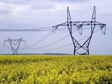 Electric Pylons Royalty Free Stock Image Electric Pylons Royalty Free Stock Image