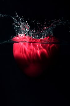 Heart Shape Splashing Royalty Free Stock Photos Heart Shape Splashing Royalty Free Stock Photos