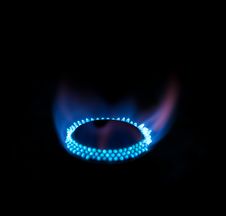 Gas Flame Royalty Free Stock Photo